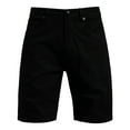 thumbnail image 5 of USNSM Men's Stretch Chino Short Slim Fit 10" Inseam Flat Front Shorts Summer Cotton Elastic Waist Casual Shorts with Pocket Black 32, 5 of 5