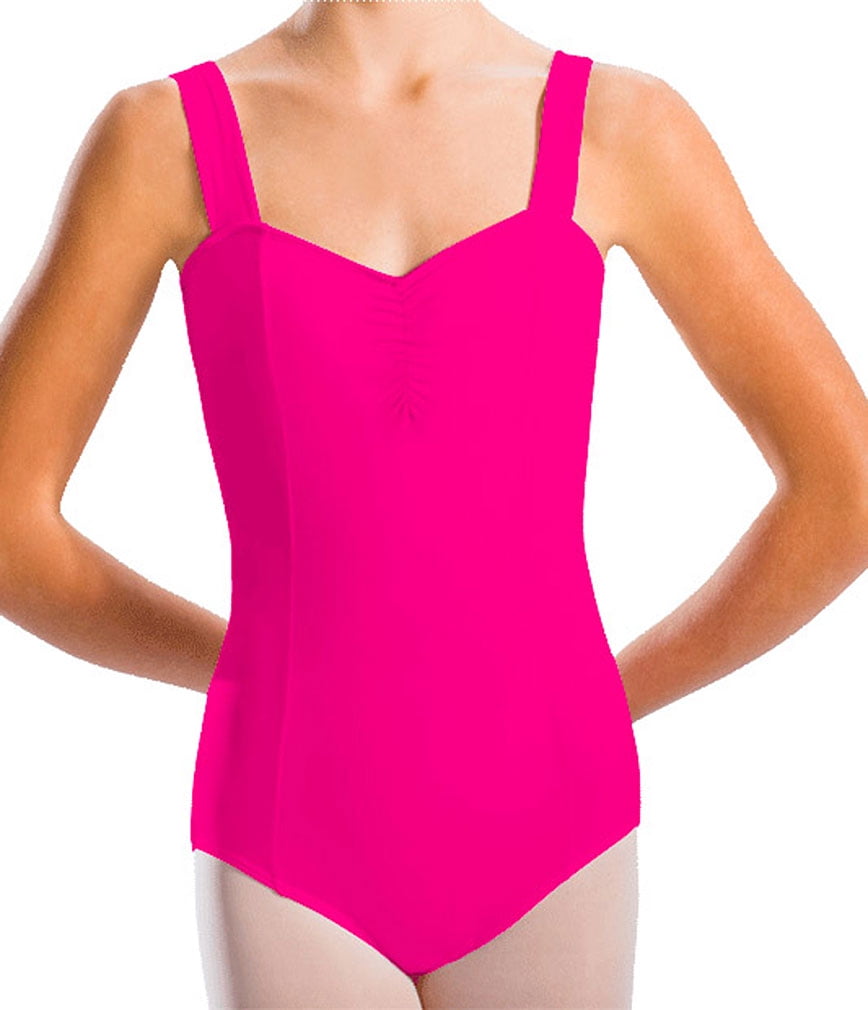 Motionwear Motionwear Women's Wide Strap Cami Leotard Petite PINK