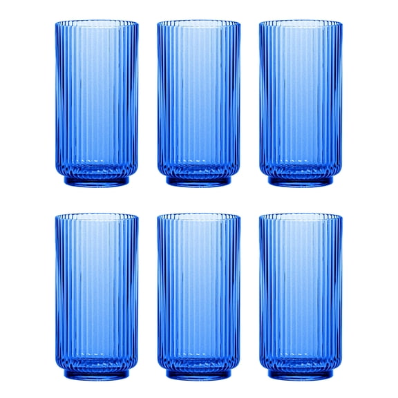 Mesa Acrylic Drinking Glass - Cobalt Blue - 22 oz - Set of 6