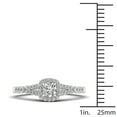 thumbnail image 4 of 1/2Ct TDW Diamond 14k White Gold Halo Engagement Ring, 4 of 4