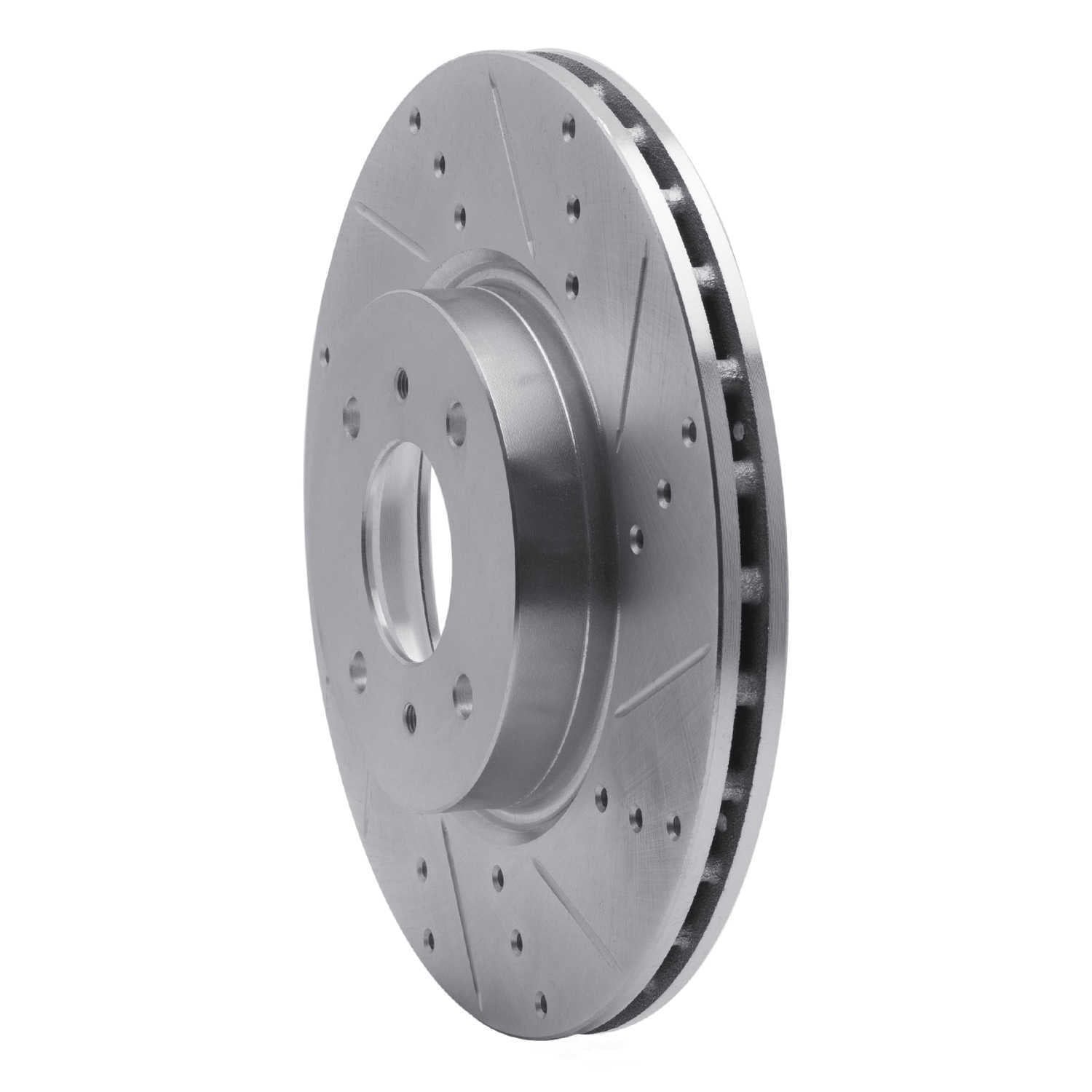 Dynamic Friction Company 631-67054R DFC Brake Rotor - Drilled And Slotted - Silver
