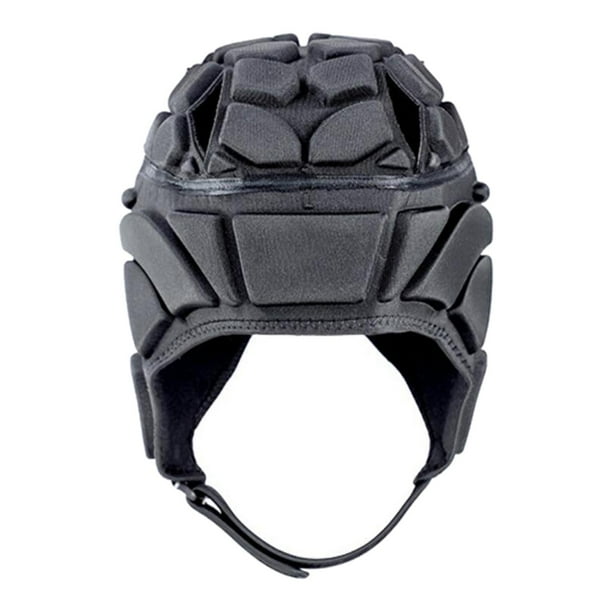 Casco de rugby ligero, ajustable, acolchado, de compresión, para scrum Negro S