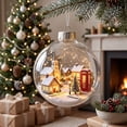 thumbnail image 3 of JHRGJIO Glowing Christmas Story Ornament, Light-Up Mini Holiday Scene Accent, Warm LED Light for Home Display Christmas Decorations Winter Decor Tabletop Decoration, 3 of 6