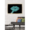 thumbnail image 2 of Tina Lavoie - Aqua Glitter Lipstick Wall Poster, 22.375" x 34" Framed, 2 of 5