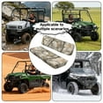 thumbnail image 5 of Uorisanigo UTV Seat Cover for Mule Seat Accessories Parts, White Hunting Camo Forest UTV Front Bench Seats Cover Compatible with Kawasaki Mule 4000 2009-2025, Full Protection, 5 of 7