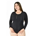thumbnail image 1 of Body de manga larga Roman Fashion /Tallas Extras, 016 (Negro) negro 42, 1 of 6