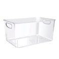 thumbnail image 1 of WHEANG 1Pcs Extra Large Clear Plastic Storage Transparent Organizer With In Handle Large Capacity Acrylic Organizer Square Container, 1 of 5