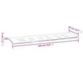 thumbnail image 2 of vidaXL Bench Cushion Water Repellent Outdoor Garden Seat Cushion Oxford Fabric, 2 of 6