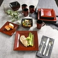 thumbnail image 3 of Gibson Elite Kiesling 16-Piece Dinnerware Set - Red, 3 of 3