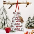 thumbnail image 6 of Fuzoiu Retro Train Print Christmas Gift Bag,Burlap Gift Bag with Drawstring Closure & Hang Tag,Perfect for Holidays, Birthdays, and Special Occasions-Medium, 6 of 7