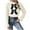 White, variant on Fengactive Women's Knit Sweater 2025 Fashion Pullover Loose Long Sleeve Crew Neck Big Bow Solid Casual Soft Tops