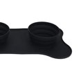 thumbnail image 3 of plegables para perros y mascotas, alfombrilla de alimentación , de alimentación de agua para gatos y perros Negro Zulema mantel individual para mascotas, 3 of 7