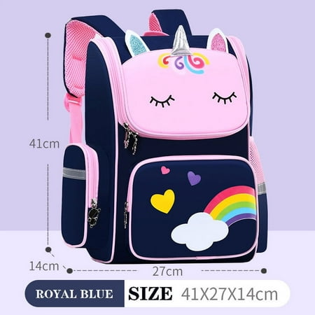 Primary School Students Backpack Unicorn 3D Cartoon Children's Schoolbag New Kindergarten Bag for Girls Boy Cute Rainbow Mochila Escolar