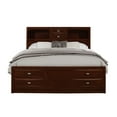 thumbnail image 5 of Global Furniture USA Linda Contemporary New Merlot Storage Queen Bed, 5 of 6