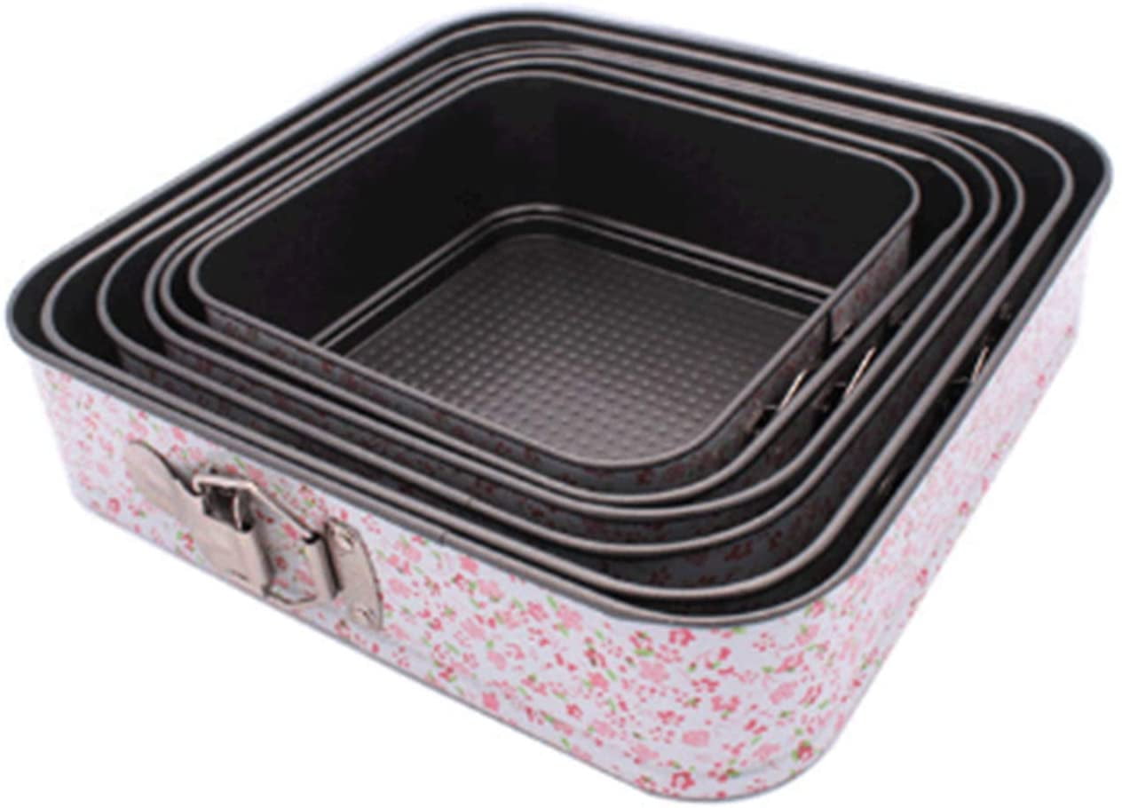 Square pan, non-stick pan, leak-proof cake pan, baking pan, pan set  includes 6 pieces (7''/ 7.8''/ 8.6''/ 9.5''/ 10.2''/ 11'') pan | Walmart  Canada
