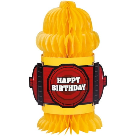 10 Fire Hydrant Shaped Firefighter Birthday Decoration Walmart Com