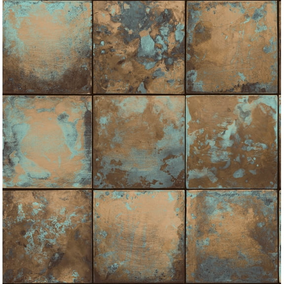 NuWallpaper 216-in by 20.5-in Metal Sheet Copper Peel and Stick Wallpaper