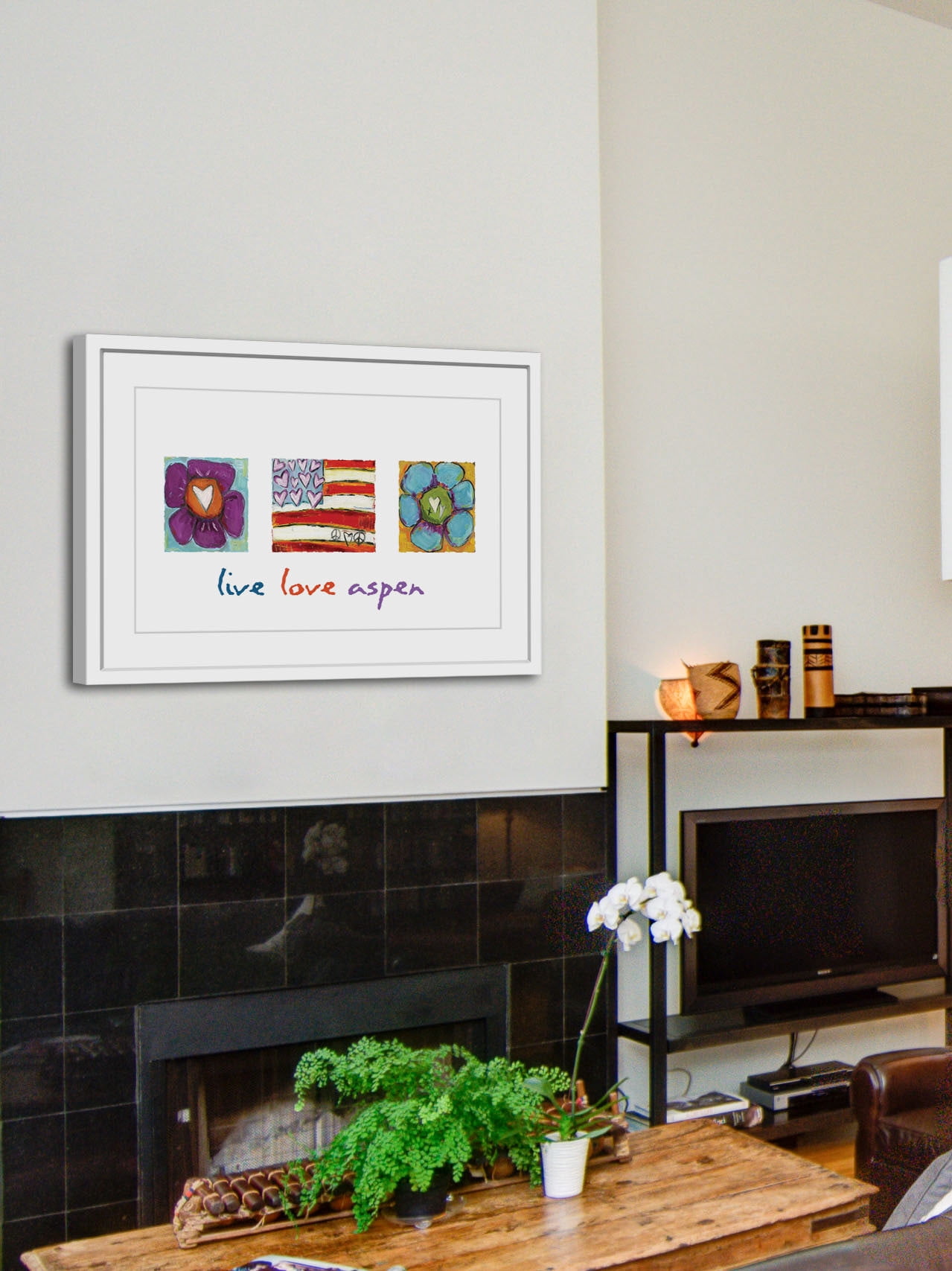 Marmont Hill 'Live Love Aspen' by Tori Campisi Framed Painting Print