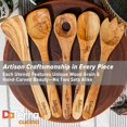 thumbnail image 3 of 12-Inch Olive Wood Cooking Tools &ndash; 5-Piece Wooden Kitchen Utensils Set with Spoons, Spatulas & Cooking Tools &ndash; Wood Kitchen Utensils Set, 3 of 7