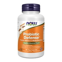 NOW Supplements, Probiotic Defense, Probiotic Blend in a Whole Food Base with 1 Billion Organisms, 90 Veg Capsules