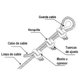 thumbnail image 2 of Nudo O Perro Ranurado Inoxidable 3/8 Con 5 Piezas Obi OBI 266948, 2 of 6