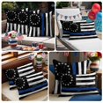 thumbnail image 5 of 2 Pack Outdoor Waterproof Throw Pillows,Independence Day American Flag Decorative Square Pillow Case Patio Pillows for Chair Couch Sofa 16x16in, 5 of 9