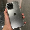 thumbnail image 3 of Luxury Bling Glitter Clear Case For iPhone 14 Pro Max 15 13 12 11 X XR XS 7 8 Plus SE MiNi Shockproof Transparent Soft Cover Black For iphone 12, 3 of 5