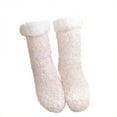 thumbnail image 4 of roadlitg Fuzzy Socks for Women Soft Thickened Fleece Warm Socks Non Slip Fall Winter Plush Home Socks, 4 of 7