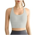 thumbnail image 6 of EOYWHK Wireless Bras for Women 's Sports Bra Fitness Running Shockproof Yoga Tank Top No Steel Ring Comfort Sports Bra, 6 of 6