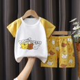 thumbnail image 1 of Ropa de verano para niños, Conjunto de camiseta y pantalón para bebé, traje de manga corta de dibujos animados, conjunto de 2 piezas qym unisex, 1 of 2