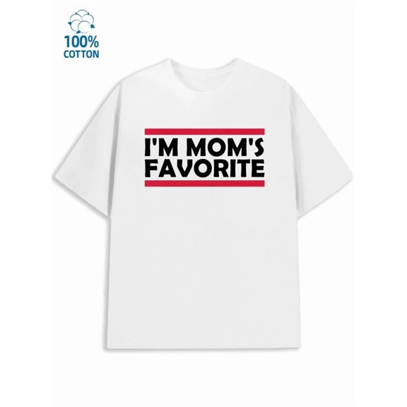 Mom's Favorite mens funny humor 180G 100% Cotton white sixty years old wife Funny Unisex Shirt Cotton tshirts Casual Unisex Shirt Short Sleeve tshirts Original Unisex Shirt Short Sleeve tshirts