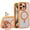 Orange, variant on ELEHOLD for iPhone 16 Pro Case,Compatible with Mag Safe Accessory,Magnetic Not Yellowing Anti-Scratch Len Stand Shockproof Clear Phone Case with Lens Protector for iPhone 16 Pro ,Black