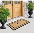 thumbnail image 6 of A1HC Natural Coir and Rubber Monogrammed Door Mat, 24x48 in, Thick Durable Thin Profile Welcome Mat for Front Porch & Entryway, 6 of 7