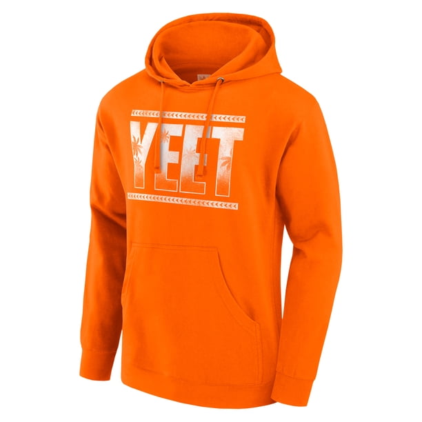 Men's Orange Jey Uso Yeet Pullover Hoodie - Walmart.com