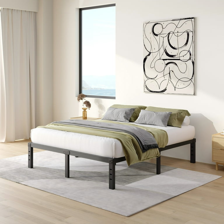 COMASACH 14 inch Full Bed Frame, Easy Assembly, No Box