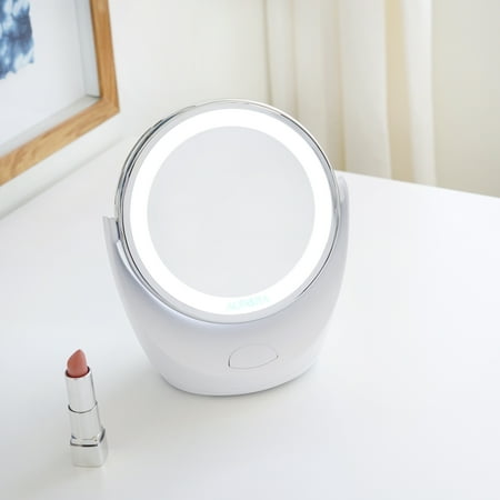 - Aurora 1X/5X LED Lighted Vanity/Makeup Mirror