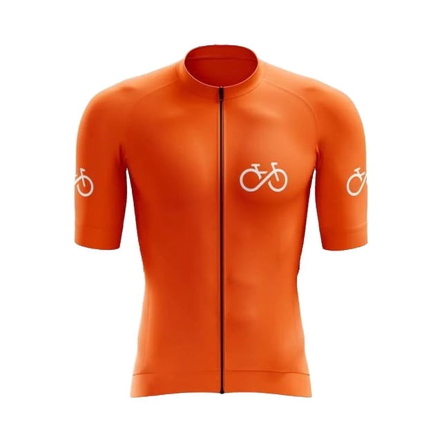 Maillot de Cyclisme Orange Bike Forever - S