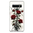 thumbnail image 1 of MUNDAZE Samsung Galaxy S10 Barbed Wire Gothic Red Roses Double Layer Phone Case Cover, 1 of 6