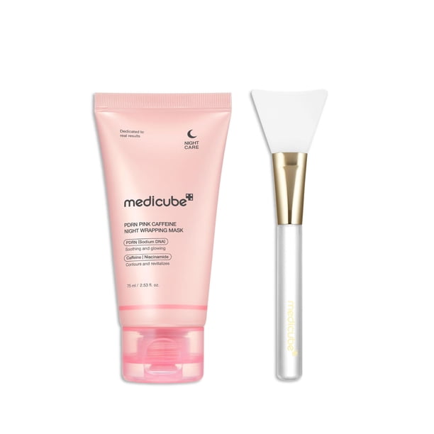 Mascarilla Envoltura Nocturna medicube PDRN con Brocha de Gelatina