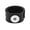 Black, variant on Snap Jewelry Slap Bracelet with Single Snap Holder in Black, 8-Inch Adjustable