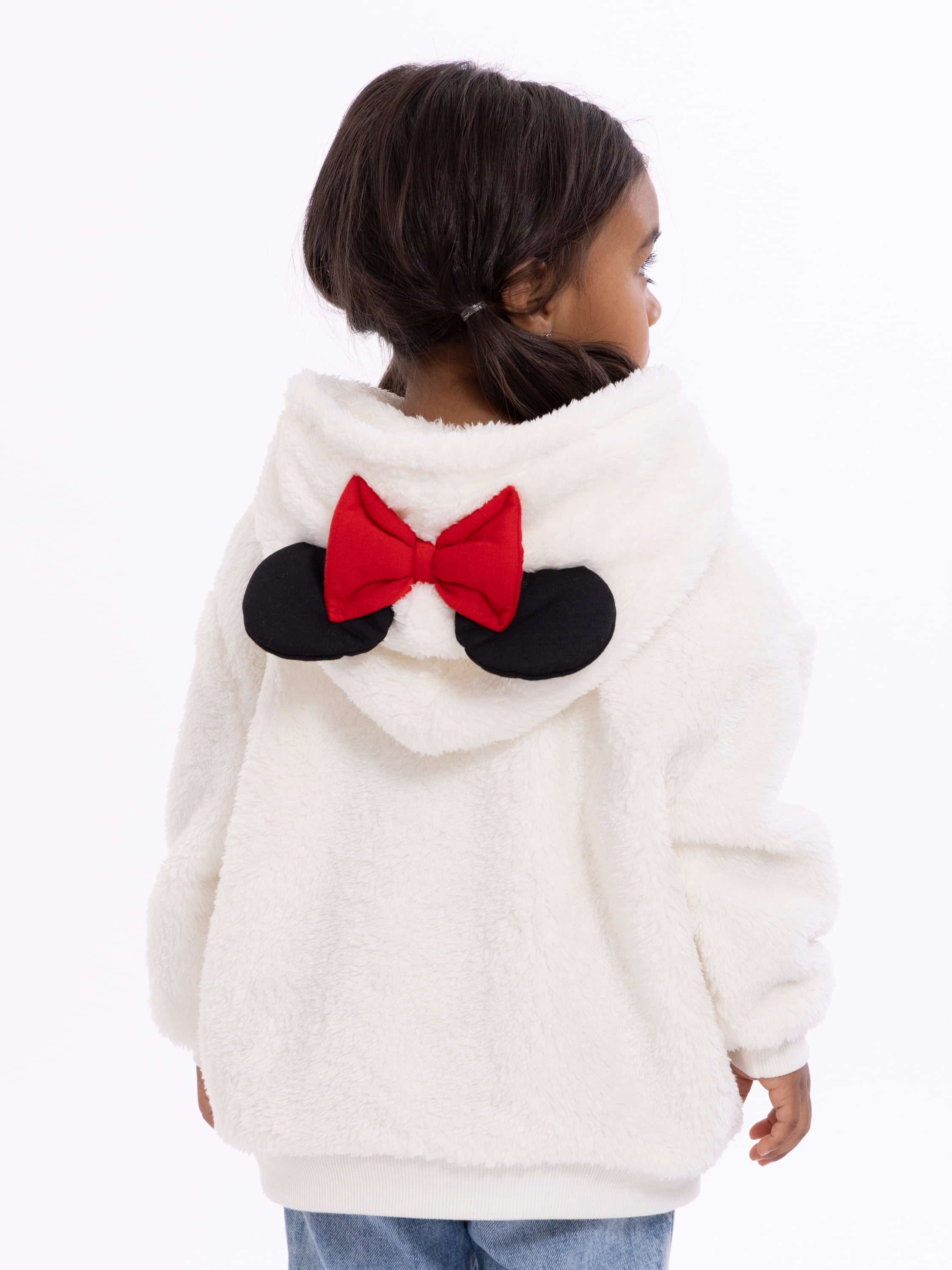 Minnie Mouse Toddler Girls Plush Cosplay Hoodie, Sizes 12M-5T