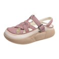 thumbnail image 4 of Platform Sandals Women PU Breathable Summer Sandals for Hiking Home Shopping Pink 38, 4 of 7