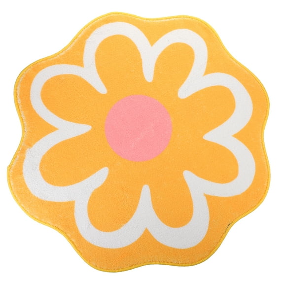Flower Rug Blanket Flower Shaped Carpet Floor Rug for Bedside Sofa Coffee Table