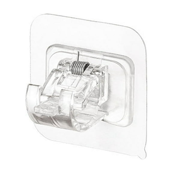 16PCS No Drill Curtain Rod Brackets Curtain Rod Holder Hooks Nail Free Curtain Rod Hooks Curtain Hangers for Home