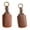 Brown, variant on Hand‑Sewn Leather Key Fob Cover, Toyota 3‑Button Smart Key Case, Compatible with 4Runner, Tundra, Tacoma, Genuine Cowhide, Signal‑Friendly, Anti‑Scratch Protection (Brown)