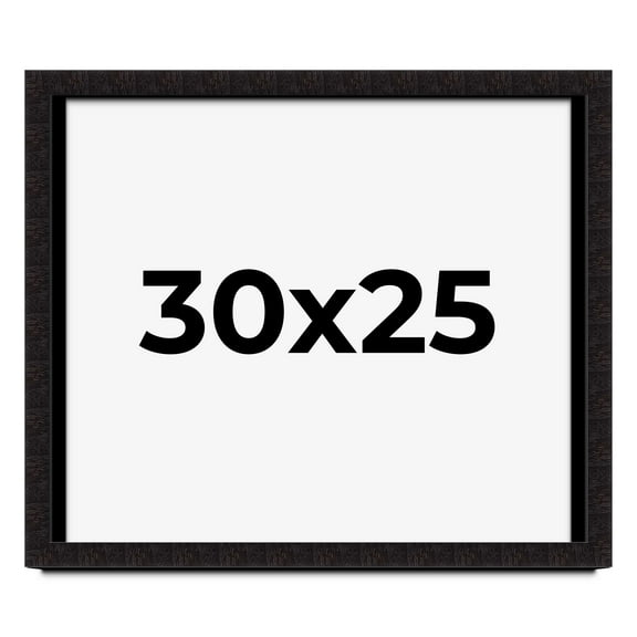 30x25 Shadow Box Black Solid Wood Display Picture Frame | 1 Inch Rabbet Depth | | 1.375 Inch