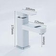 thumbnail image 3 of Grifo para baño, para lavabo, Pantalla digital de temperatura LED, Grifo para lavabo sobre encimera Blanco BLESIY Grifo de baño, 3 of 3