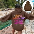 thumbnail image 2 of Hoodies Sweatshirt for Women Long Sleeve Hoodie Women Pullover Oversized Hoodie for Women Brown Hoodies Fall Outfits for Women 2025 Trendy Young Women, 2 of 6