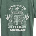 thumbnail image 3 of Jurassic Park - Isla Nublar Grand Opening - Women's Short Sleeve Graphic T-Shirt, 3 of 5