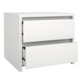 thumbnail image 5 of Tvilum Next 17-inch Tall 2-Drawer Bedroom Nightstand End Table for Adults, White, 5 of 15